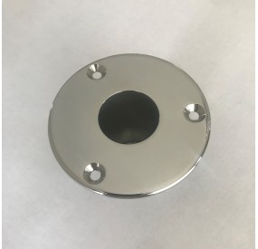 Polished stainless steel female socket for ⌀30 mm pin gangway